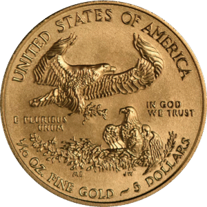 1/10 oz American Gold Eagle Coin (Any Year)