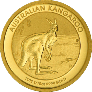 1/10 oz Australian Gold Kangaroos/Nugget (Any Year)