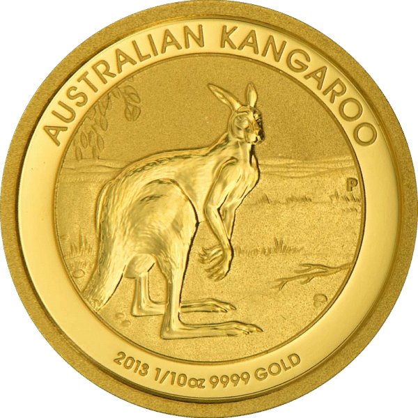 1/10 oz Australian Gold Kangaroos/Nugget (Any Year)