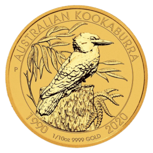 1/10 oz Australian Gold Kookaburra (Any Year)