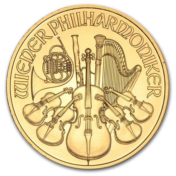1/10 oz Austrian Gold Philharmonic Coin (Any Year)