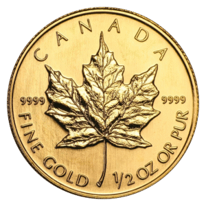 1/2 oz Canadian Maple Leaf Gold Coin (Any Year)