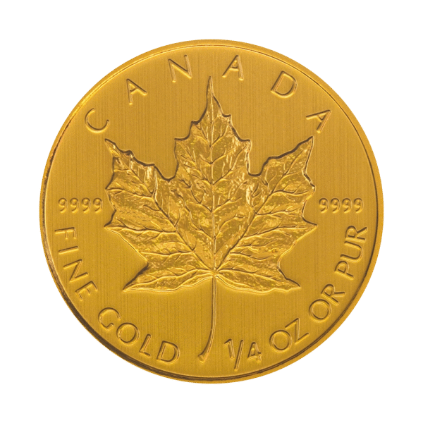 1/4 oz Canadian Maple Leaf Gold Coin (Any Year)