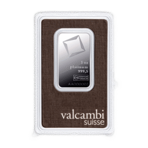 1 oz Valcambi Platinum Bar