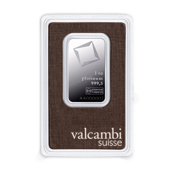 1 oz Valcambi Platinum Bar